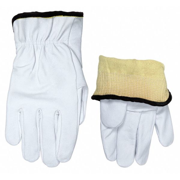 Leather Palm Gloves, Goatskin Palm, 3XL, PR