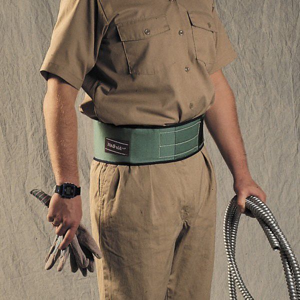 Fire-Resistant Back Support, Green, L