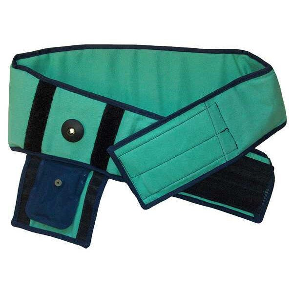 Fire-Resistant Back Support, Green, M