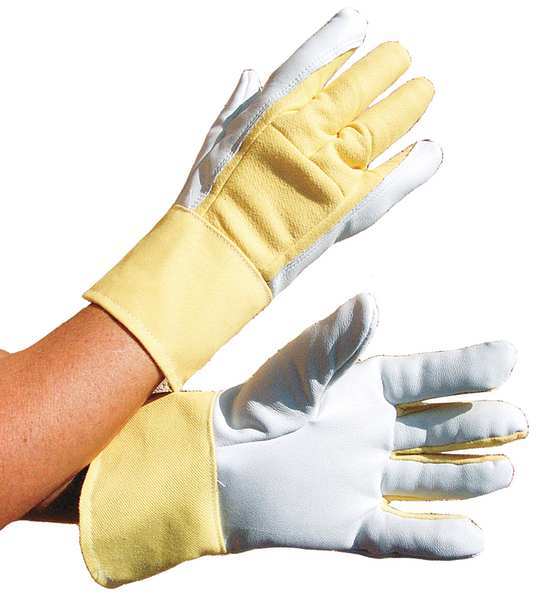 Anti-Vibration Gloves, Leather, XL, PR