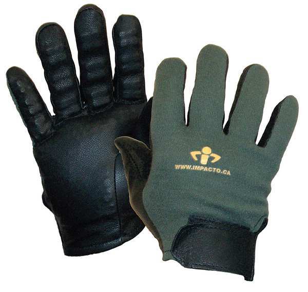Anti-Vibration Gloves, Leather, M, PR