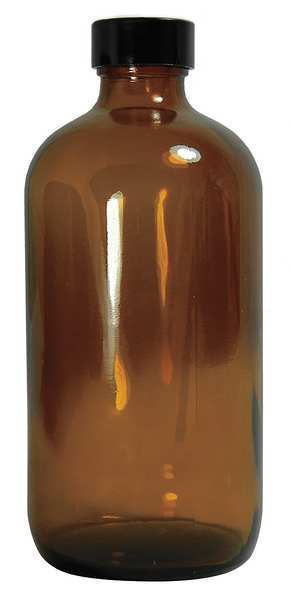 Bottle, Sfty Ctd, 8 Oz, Boston Round, PK108