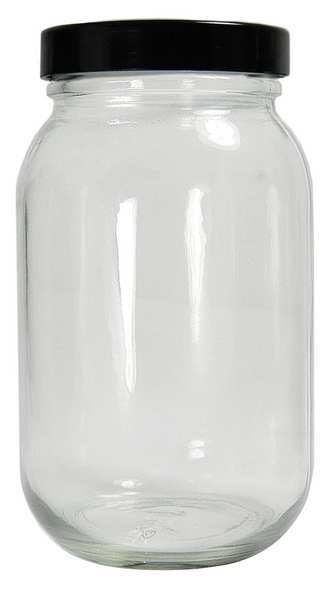 Bottle, Wide Mouth, 4 Oz, Glass, PK24