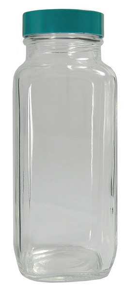 Bottle, Wide, 1/2 Oz, Square, Glass, PK48