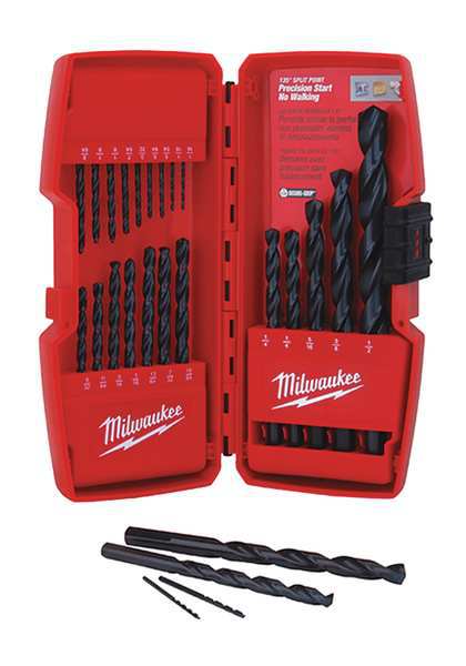 THUNDERBOLT Black Oxide Drill Bit Set - 21PC