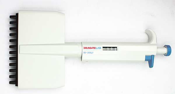 Pipette, Twelve-Channel, 50-300uL, ABS