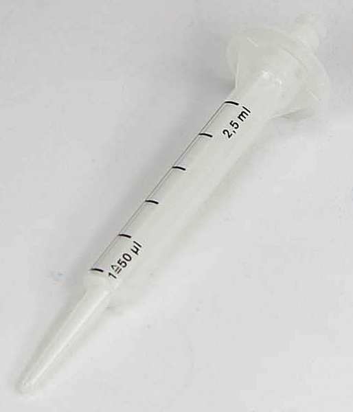 Piston Pe-Hd Cylinder, 2.5mL, PK100