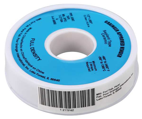 Sealant Tape, 1/2 x 600 In