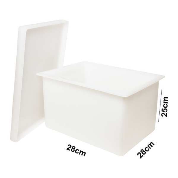 Tank, Rectangular, w/Lid, 5Gallon