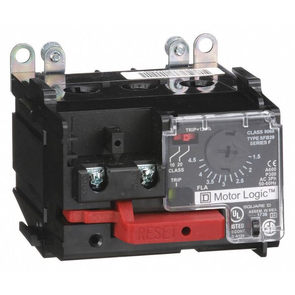 Overload Relay, 1.50 to 4.50A, Class 10/20