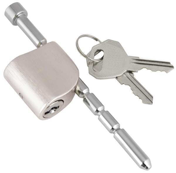 Adjustable Coupler Lock, Silver Brushed