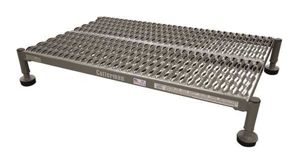 Work Platform, 1 Step, Steel, 10In. H.
