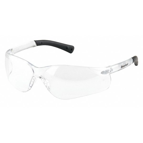 Safety Glasses, Wraparound Clear Polycarbonate Lens, Anti-Fog, Scratch-Resistant