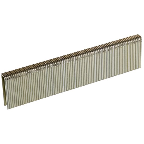 Staples, 18 ga, Medium Crown, 1 in Leg L, Steel, 5000 PK
