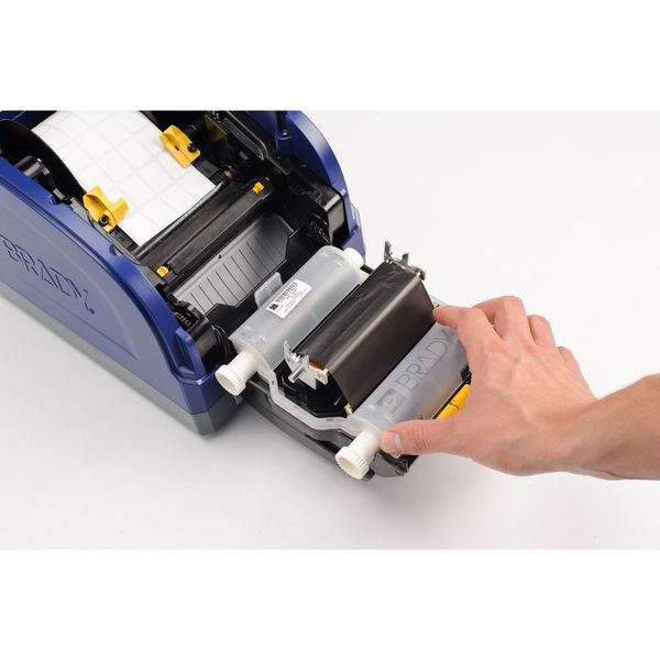 Label Printer Ribbon, B30 Series, Orange, 4.33 in W x 200 ft L