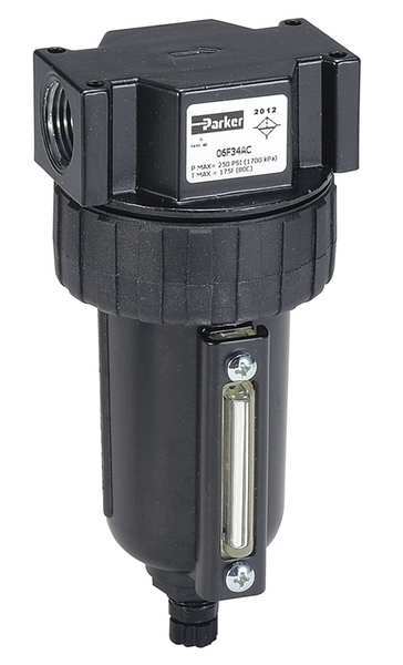 Compressed Air Filter, 250 psi, 2.81 In. W