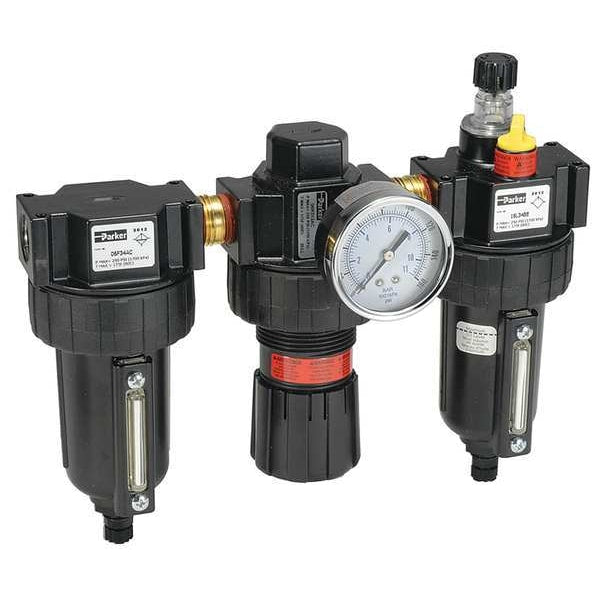 Filter/Regulator/Lubricator, 1/2 In. NPT