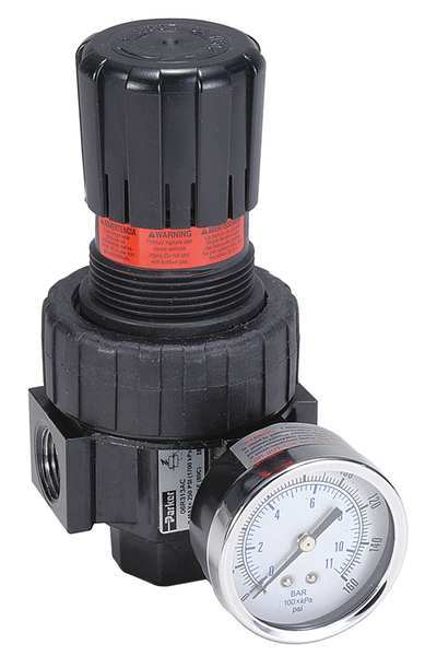 Air Regulator, 1/2 In. NPT, 90 cfm, 250 psi