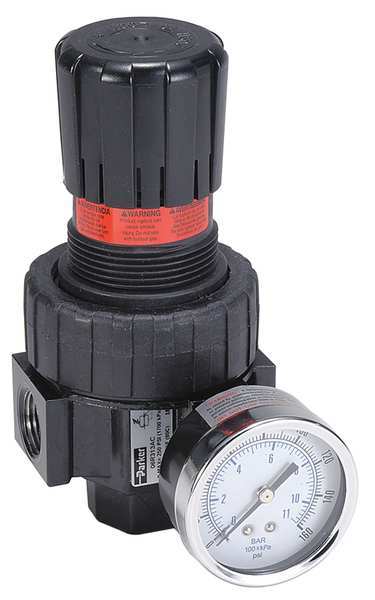Air Regulator, 3/4 In. NPT, 90 cfm, 250 psi