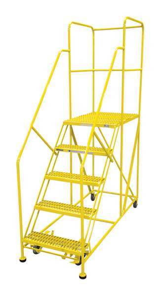 Work Platform, 5 Step, Steel, 86In. H.