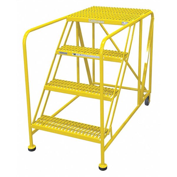 Work Platform, 4 Step, Steel, 40In. H.