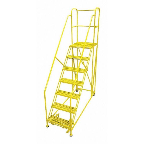 Work Platform, 7 Step, Steel, 106In. H.