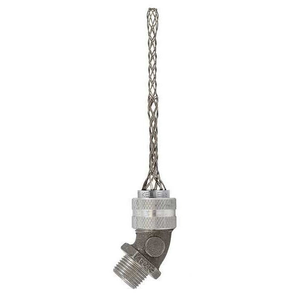 Strain Relief Cord Grip, 45, 1/2 in.