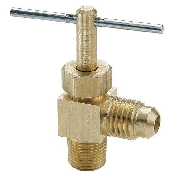 Needle Valve, 3/8x1/4 In., Flare-Male Pipe