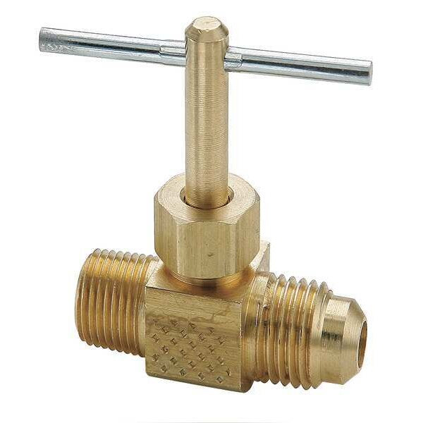 Needle Valve, 1/4 In., Flare to Male Pipe