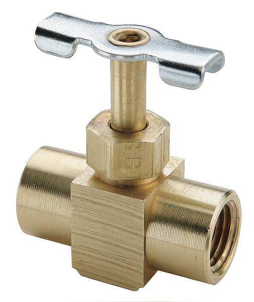 Needle Valve, 1/8 In, Female Pipe-Fem Pipe