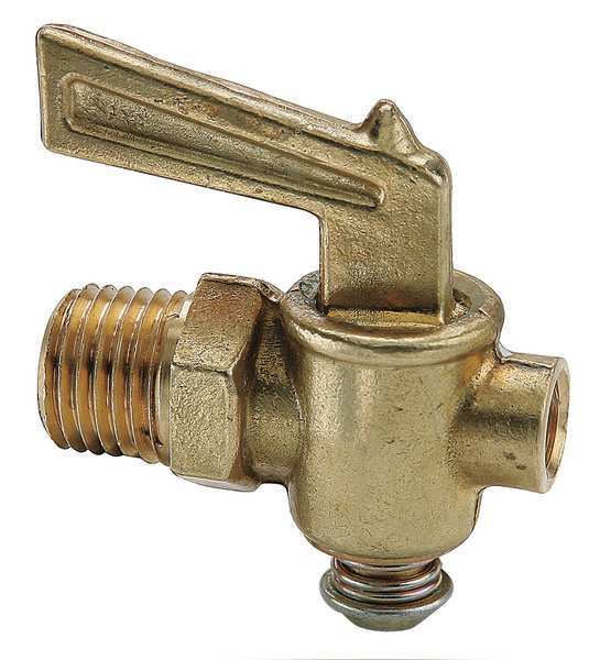 Drain Cock Shutoff Valve, 1/4 In