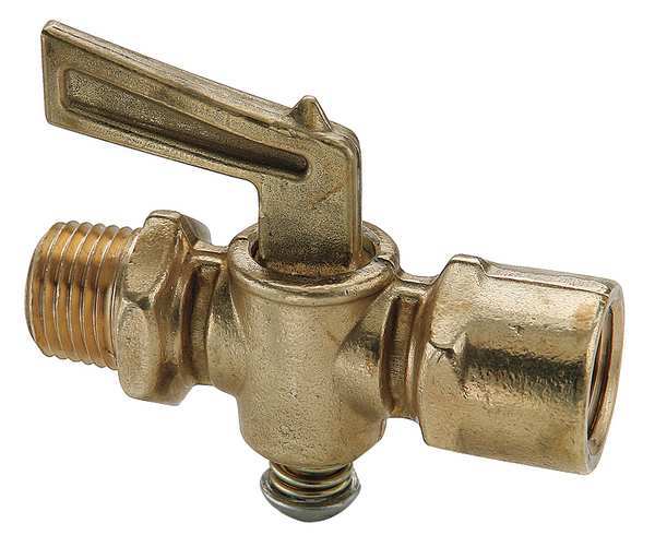 Ground Plug Shutoff Cock Valve, 1/8 In