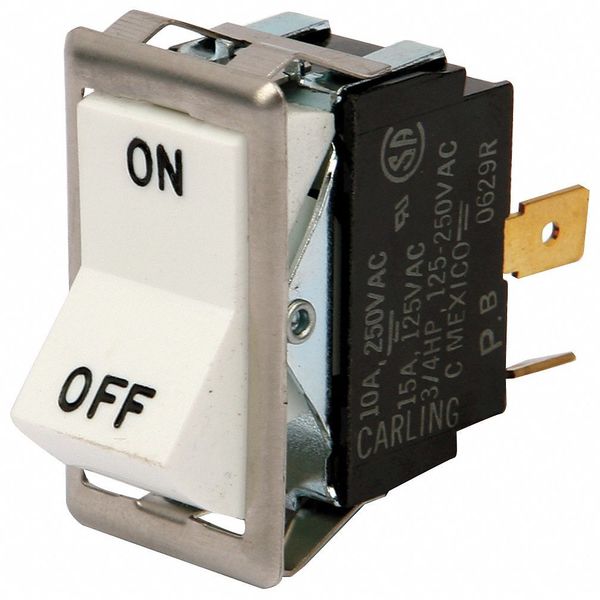 Switch, Rocker, Spst, White