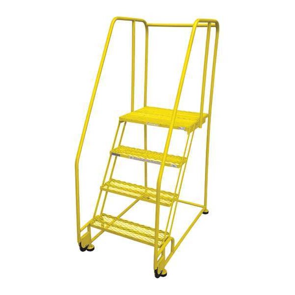 70 in H Steel Tilt and Roll Ladder, 4 Steps