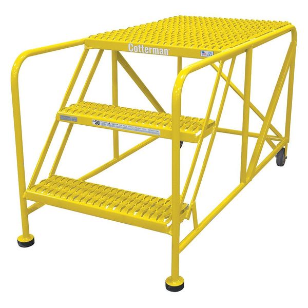 Work Platform, 3 Step, Steel, 30In. H.