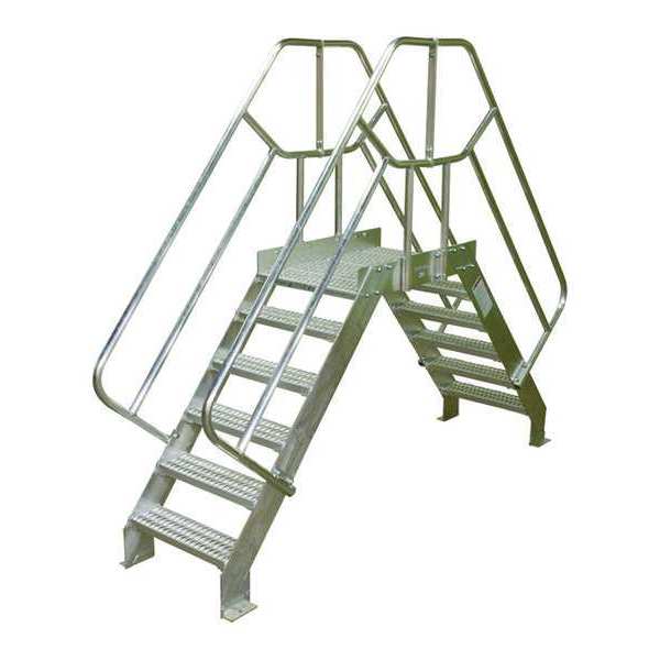 Crossover Bridge, 5 Step, Aluminum, 82In. H