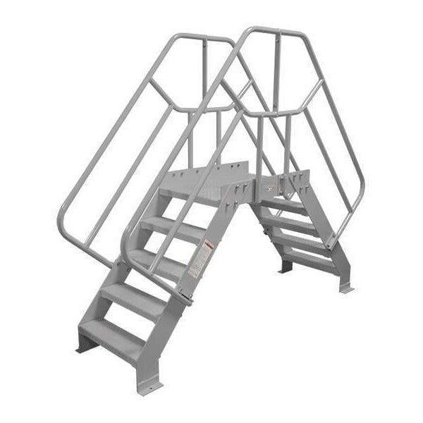 Crossover Bridge, 4 Step, Steel, 74In. H.