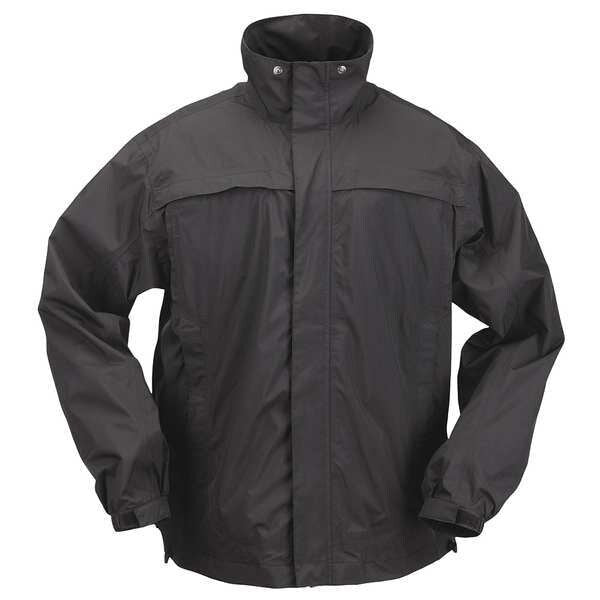 Tactical Rain Jacket, Unisex, Black, S