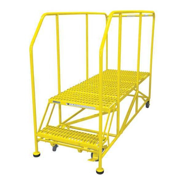 Work Platform, 2 Step, Steel, 20In. H.