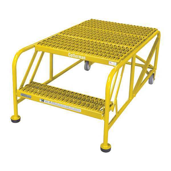 Work Platform, 2 Step, Steel, 20In. H.