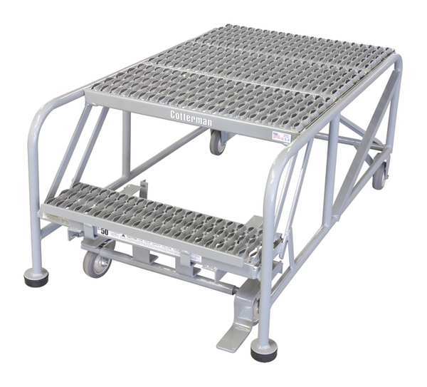 Work Platform, 2 Step, Steel, 20In. H.