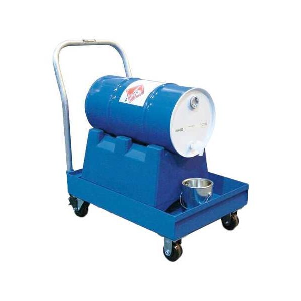 Steel Spill Cart, 16 gal, No Grating