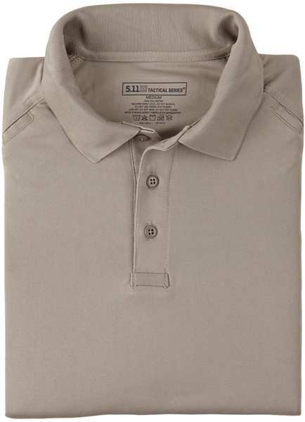 Performance Polo, M, Silver Tan