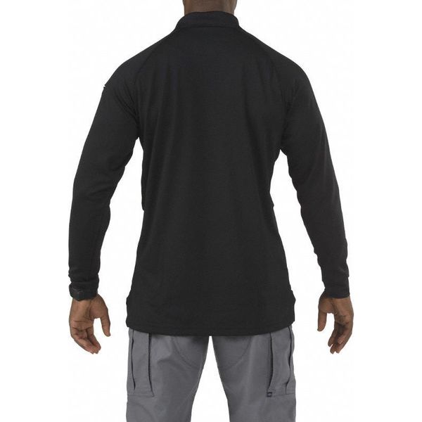 Performance Long Sleeve Polo, 4XL, Black