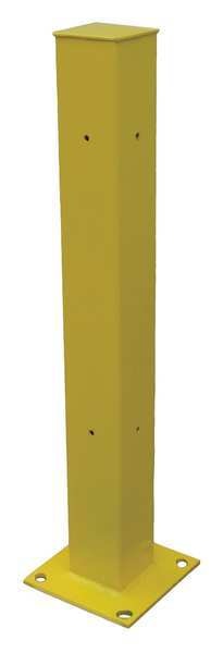 Tubular Mounting Post, 10 In x 42 In, Ylw