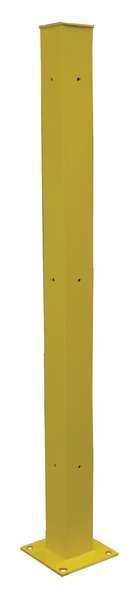 Tubular Mounting Post, 10 In x 72 In, Ylw
