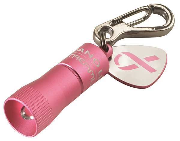 Industrial Keychain Flashlight, LED, Pink