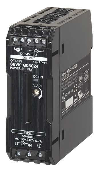 DC Power Supply, 24VDC, 1.3A, 50/60Hz