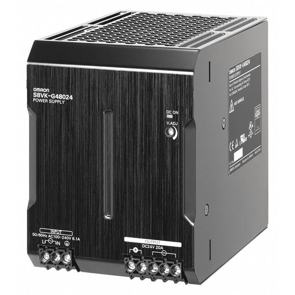 DC Power Supply, 24VDC, 20A, 50/60Hz