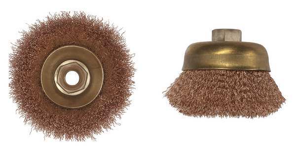 Nonsparking Crimped Wire Cup Wire Brush, 6